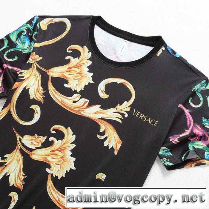 最新のトレンドブランド人気的 VERSACE ヴェルサーチ 半袖Tシャツ  2019春夏は人気定番