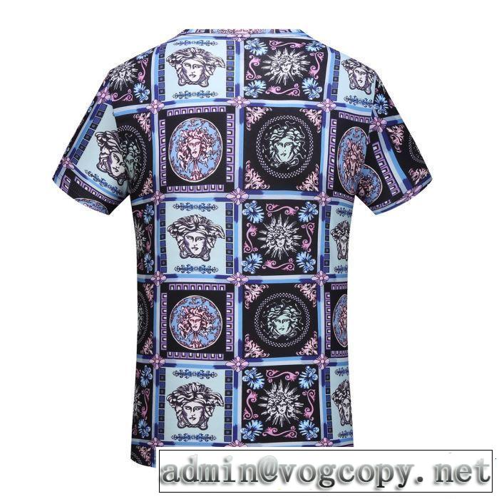鮮度アップブランド最新 大人カジュアル夏ファッション2019 半袖Tシャツ  VERSACE ヴェルサーチ