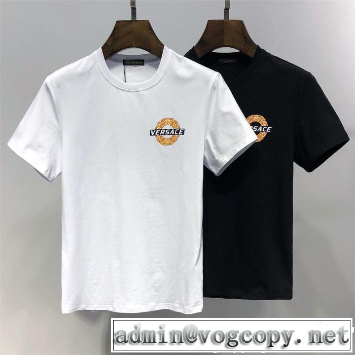 VERSACE ヴェルサーチ 半袖Tシャツ 2色可選 着るだけで上品なスタイル 《2019年》今、注目のストリート