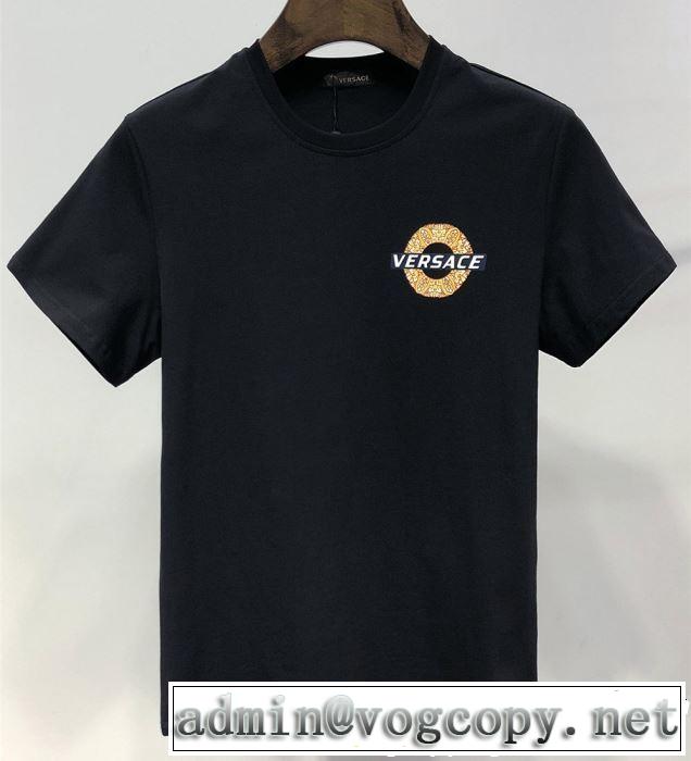 VERSACE ヴェルサーチ 半袖Tシャツ 2色可選 着るだけで上品なスタイル 《2019年》今、注目のストリート