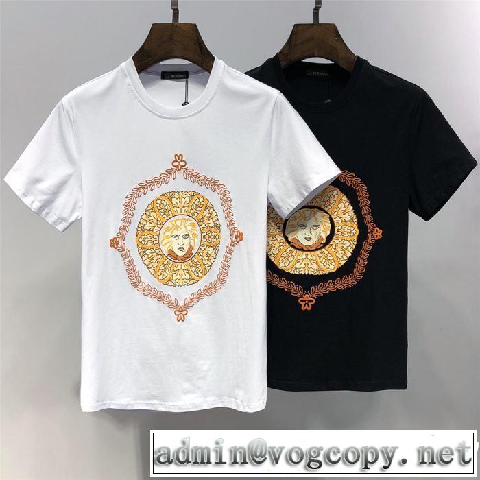 2色可選 半袖Tシャツ 2019SSのトレンド商品 今季トレンドの限定アイテム VERSACE ヴェルサーチ