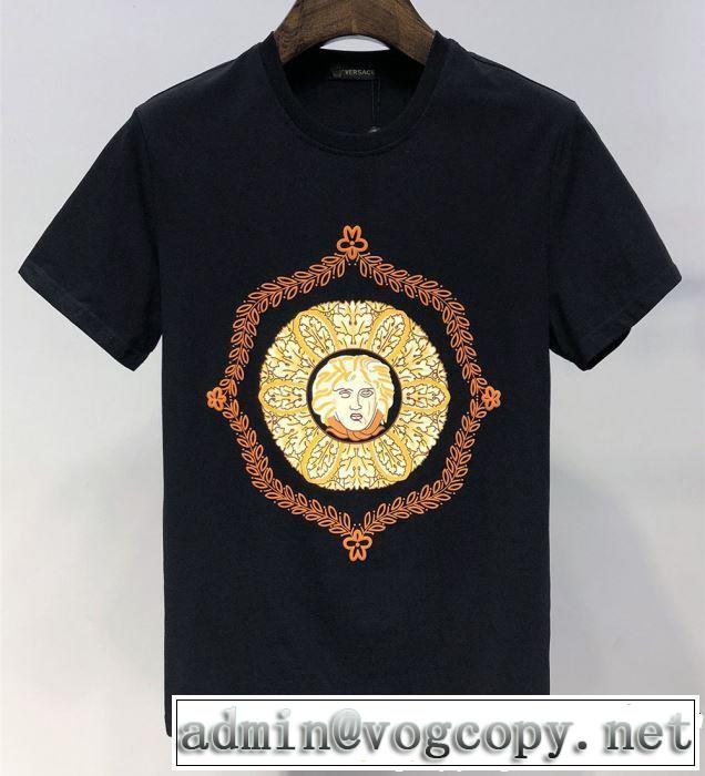 2色可選 半袖Tシャツ 2019SSのトレンド商品 今季トレンドの限定アイテム VERSACE ヴェルサーチ