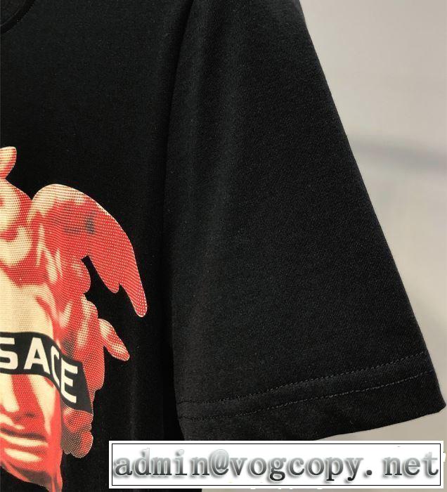 春夏を感じさせる VERSACE ヴェルサーチ 半袖Tシャツ 2色可選 2019年春夏のトレンドアイテム