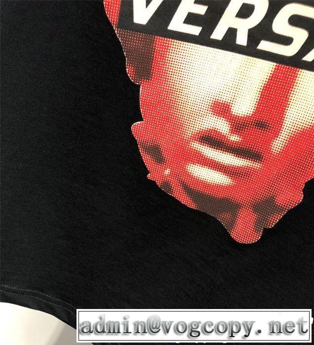 春夏を感じさせる VERSACE ヴェルサーチ 半袖Tシャツ 2色可選 2019年春夏のトレンドアイテム