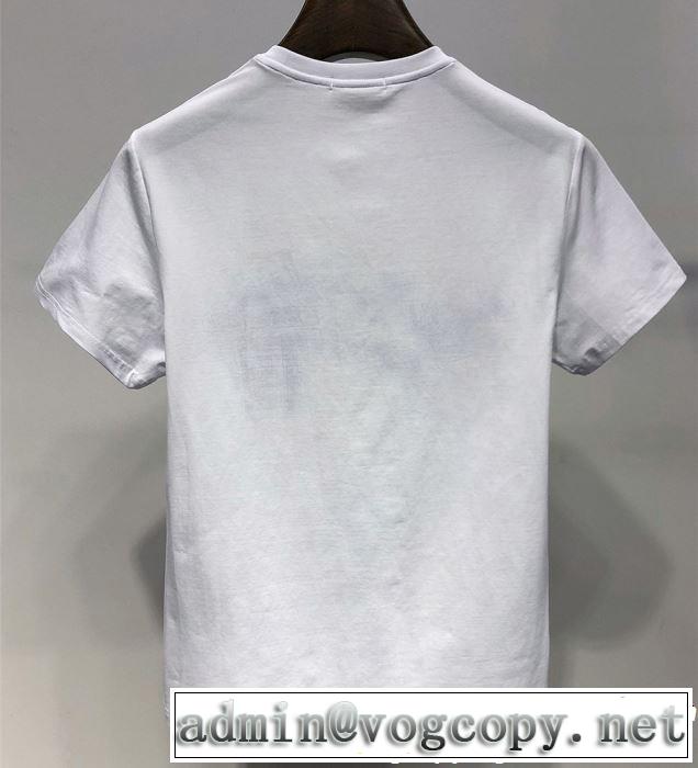 半袖Tシャツ 2色可選 2019春夏も引き続き人気セール スタイルアップ効果 VERSACE ヴェルサーチ
