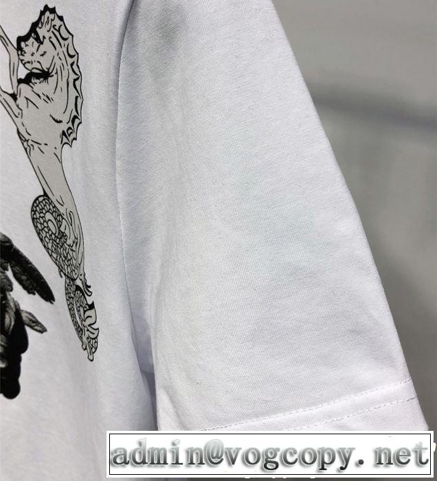 VERSACE ヴェルサーチ 半袖Tシャツ 2色可選 スタイリッシュに新着 大人カジュアル夏ファッション2019