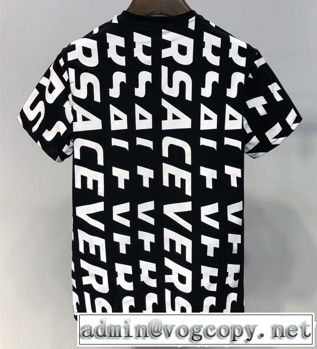暑い季節も大活躍 VERSACE ヴェルサーチ 半袖Tシャツ 2色可選 おしゃれな夏ファッション2019