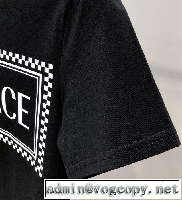 目を引く春夏トップス VERSACE ヴェルサーチ 半袖Tシャツ 2色可選 【2019春夏】最新コレクション