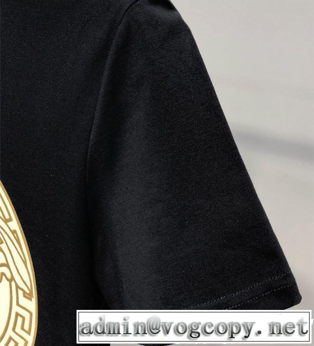 2色可選 半袖Tシャツ 春夏の流行り2019新品 今期のトレンド定番アイテム VERSACE ヴェルサーチ