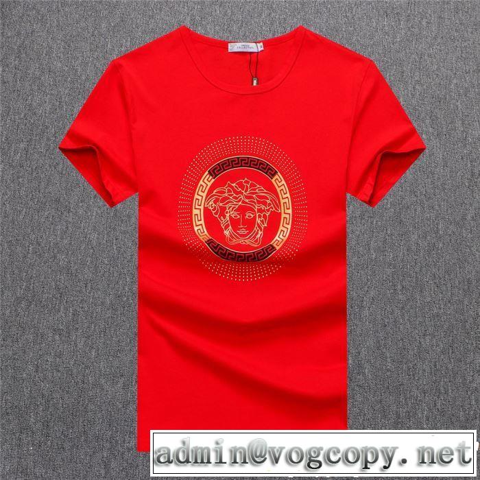 大人っぽいファション感 VERSACE ヴェルサーチ 半袖Tシャツ 3色可選 2019春夏の大注目トレンド
