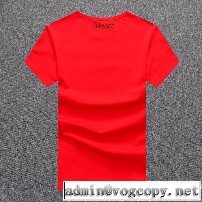 大人っぽいファション感 VERSACE ヴェルサーチ 半袖Tシャツ 3色可選 2019春夏の大注目トレンド