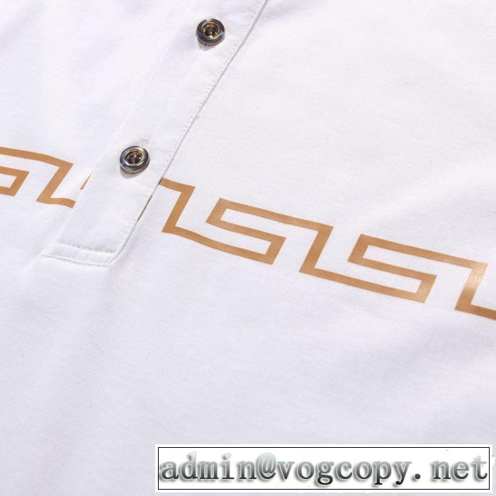 半袖Tシャツ 2色可選 男女兼用 2019年の夏のマスト 定番のスタイル春夏限定 VERSACE ヴェルサーチ
