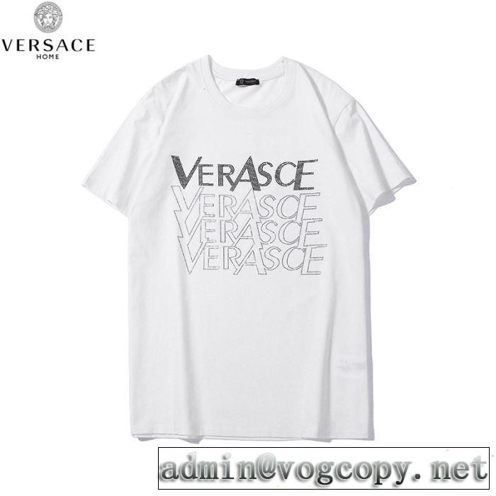 VERSACE ヴェルサーチ 半袖Tシャツ 2色可選 リラックススタイルが実現 2019年の春夏に着たい
