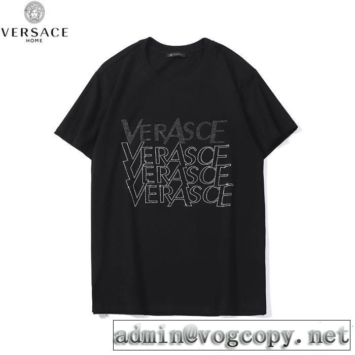 VERSACE ヴェルサーチ 半袖Tシャツ 2色可選 リラックススタイルが実現 2019年の春夏に着たい