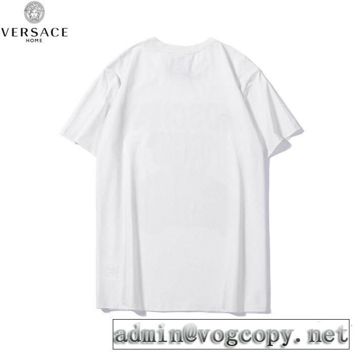 VERSACE ヴェルサーチ 半袖Tシャツ 2色可選 リラックススタイルが実現 2019年の春夏に着たい