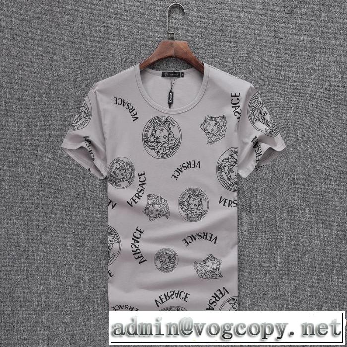 る春夏おすすめの人気商品 2019夏ファション新品 VERSACE ヴェルサーチ 半袖Tシャツ 3色可選