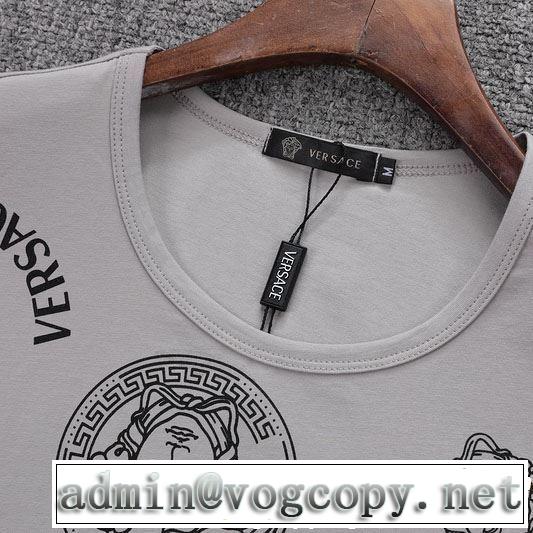 る春夏おすすめの人気商品 2019夏ファション新品 VERSACE ヴェルサーチ 半袖Tシャツ 3色可選