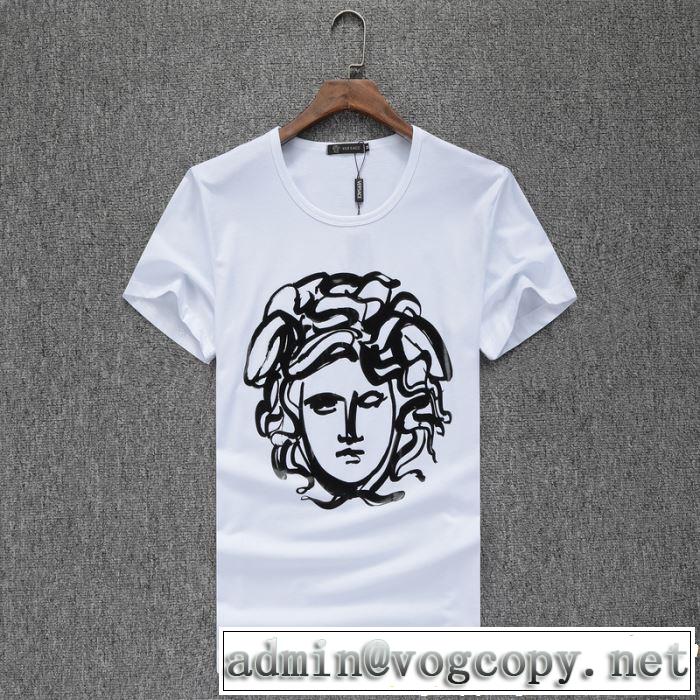 2019春夏の大注目トレンド VERSACE ヴェルサーチ 半袖Tシャツ 3色可選 春色の最旬の人気アイテム
