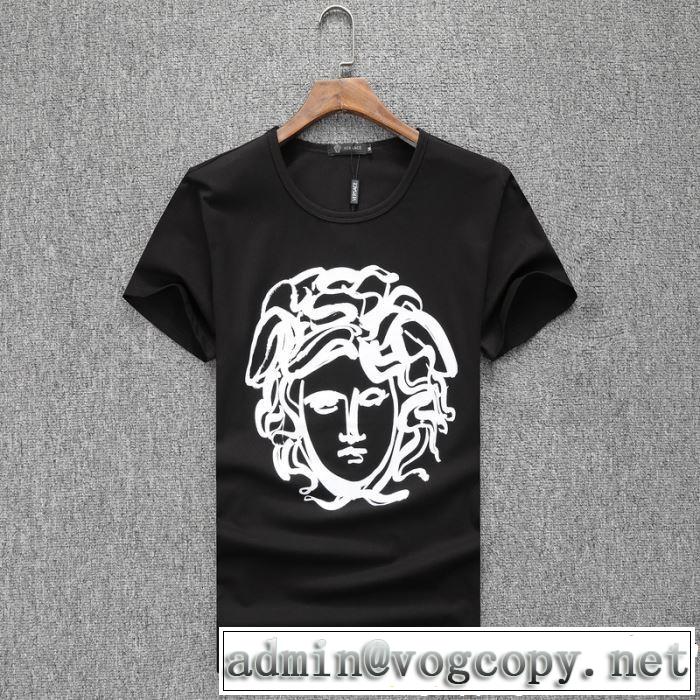 2019春夏の大注目トレンド VERSACE ヴェルサーチ 半袖Tシャツ 3色可選 春色の最旬の人気アイテム