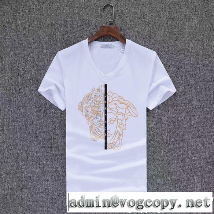 VERSACE ヴェルサーチ 半袖Tシャツ 3色可選 2019春夏のトレンド新商品 夏らしい抜け感を演出し