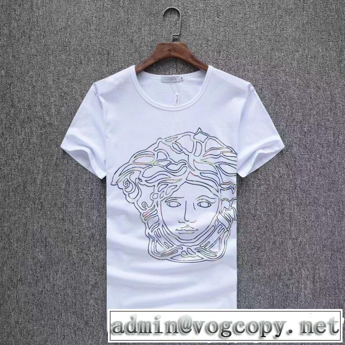 最近のトレンドアイテム VERSACE ヴェルサーチ 半袖Tシャツ 3色可選 《2019年》今、注目のストリート