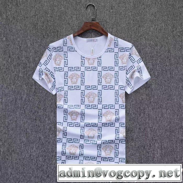 VERSACE ヴェルサーチ 半袖Tシャツ 3色可選 トレンドアイテムとして継続 ゆったり感のあるアイテム