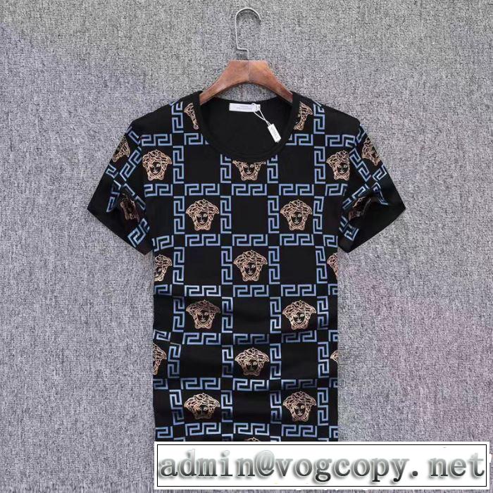 VERSACE ヴェルサーチ 半袖Tシャツ 3色可選 トレンドアイテムとして継続 ゆったり感のあるアイテム