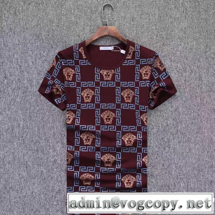 VERSACE ヴェルサーチ 半袖Tシャツ 3色可選 トレンドアイテムとして継続 ゆったり感のあるアイテム