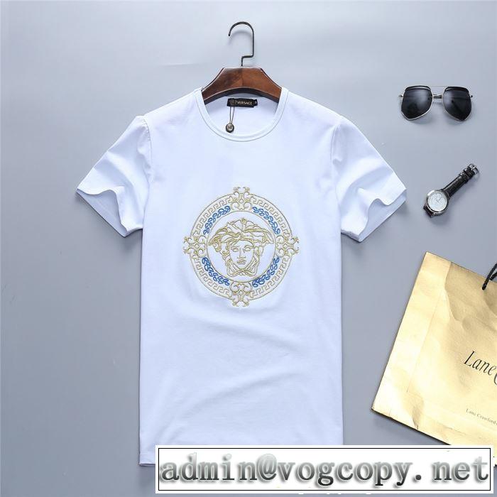 2019春夏人気トレンドアイテム 特に夏は人気アイテム VERSACE ヴェルサーチ 半袖Tシャツ 2色可選
