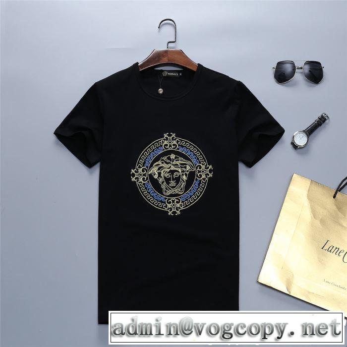 2019春夏人気トレンドアイテム 特に夏は人気アイテム VERSACE ヴェルサーチ 半袖Tシャツ 2色可選