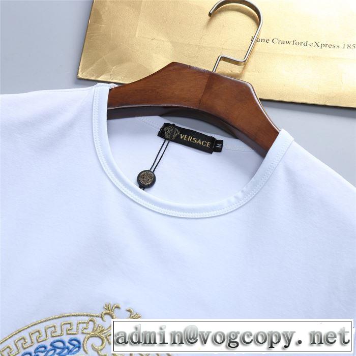 2019春夏人気トレンドアイテム 特に夏は人気アイテム VERSACE ヴェルサーチ 半袖Tシャツ 2色可選