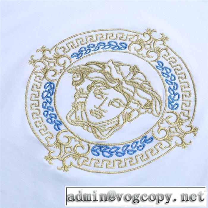 2019春夏人気トレンドアイテム 特に夏は人気アイテム VERSACE ヴェルサーチ 半袖Tシャツ 2色可選