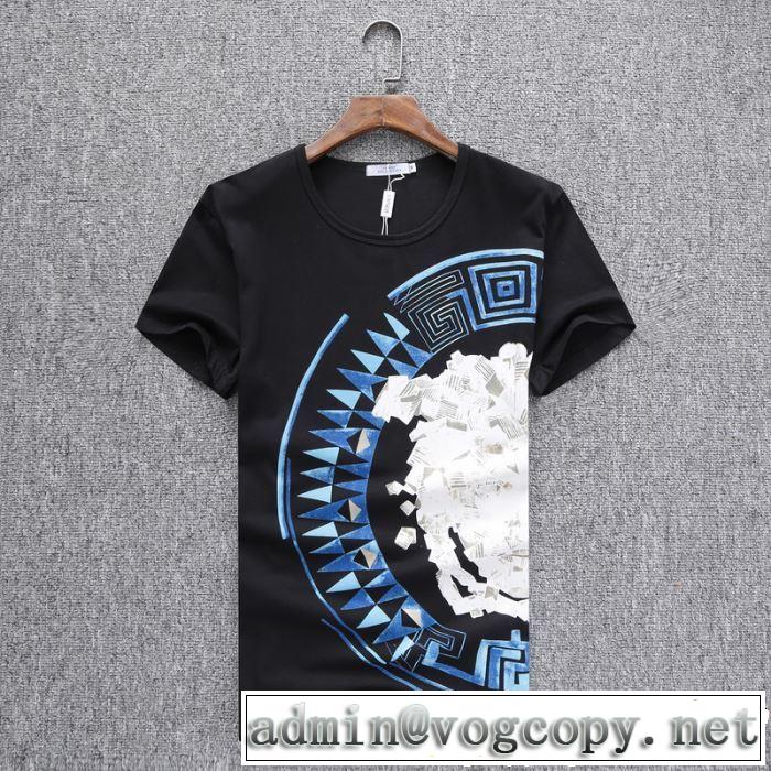 毎年トレンドアイテムが出る VERSACE ヴェルサーチ 半袖Tシャツ 3色可選 絶妙にオシャレ人気アイテム