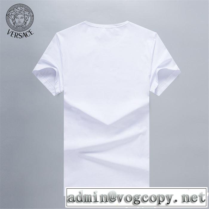 3色可選 半袖Tシャツ 人気ストリートブランド新品 2019年最新ファッション VERSACE ヴェルサーチ