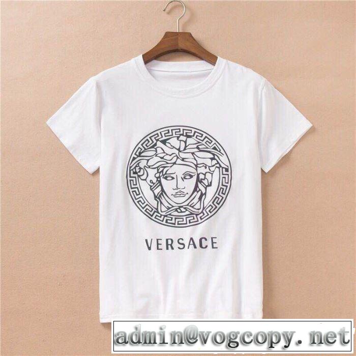 VERSACE ヴェルサーチ 半袖Tシャツ 2色可選 まずは定番！人気アイテム 2019春夏も引き続き人気セール