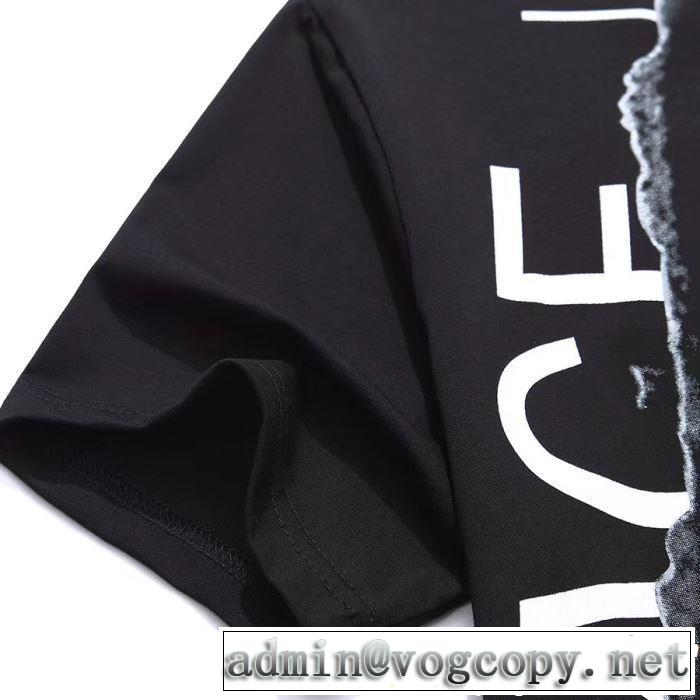 2019春夏の大注目トレンド 抜け感のあるキレイめ VERSACE ヴェルサーチ 半袖Tシャツ 3色可選