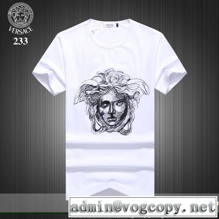 おしゃれデザインも大人気 VERSACE ヴェルサーチ 半袖Tシャツ 3色可選 2019SSのトレンド商品