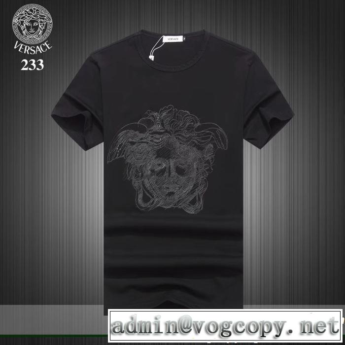 おしゃれデザインも大人気 VERSACE ヴェルサーチ 半袖Tシャツ 3色可選 2019SSのトレンド商品