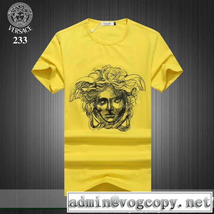 おしゃれデザインも大人気 VERSACE ヴェルサーチ 半袖Tシャツ 3色可選 2019SSのトレンド商品