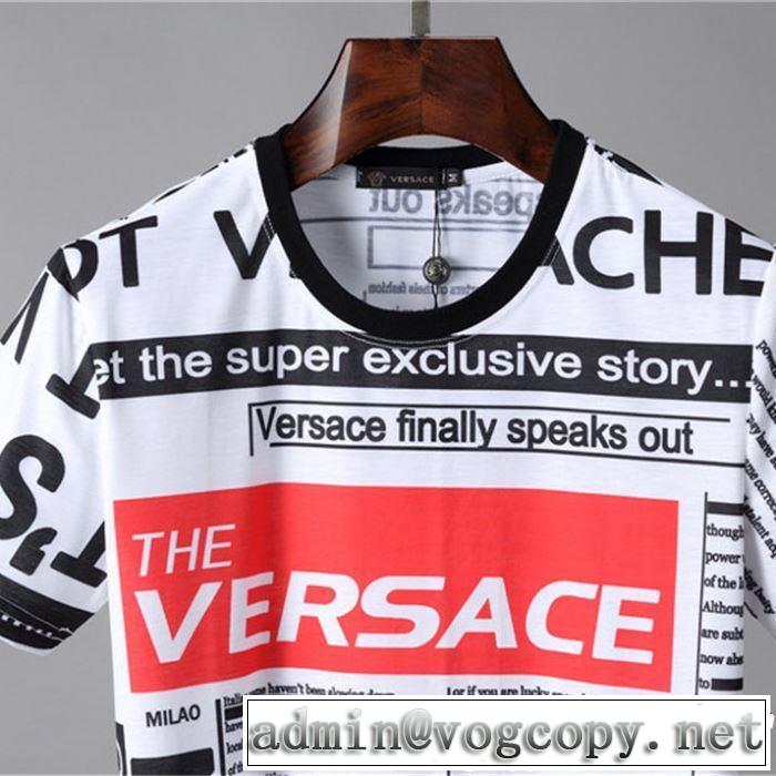 半袖Tシャツ 鮮度アップブランド最新 大人カジュアル夏ファッション2019 VERSACE ヴェルサーチ