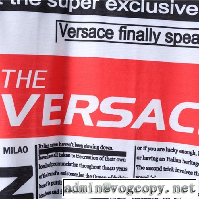 半袖Tシャツ 鮮度アップブランド最新 大人カジュアル夏ファッション2019 VERSACE ヴェルサーチ