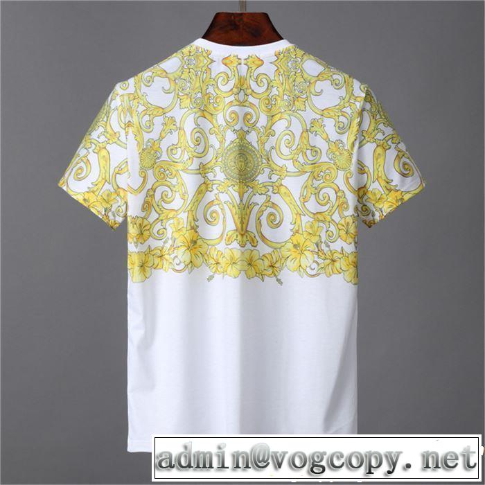 2色可選 半袖Tシャツ VERSACE ヴェルサーチ  2019年春夏のトレンドアイテム 季節感をプラス人気商品
