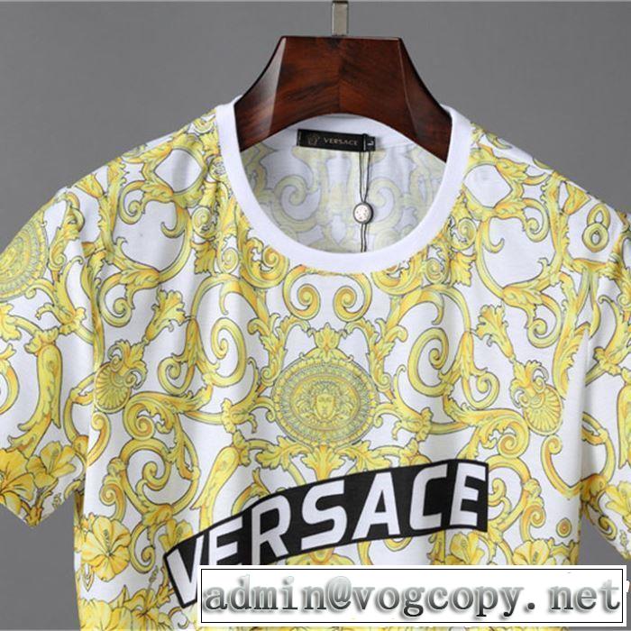 2色可選 半袖Tシャツ VERSACE ヴェルサーチ  2019年春夏のトレンドアイテム 季節感をプラス人気商品