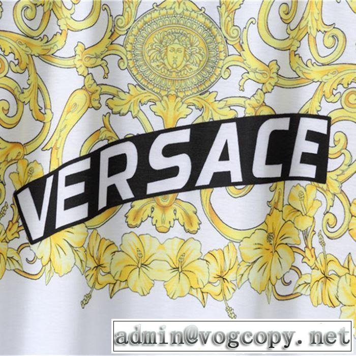 2色可選 半袖Tシャツ VERSACE ヴェルサーチ  2019年春夏のトレンドアイテム 季節感をプラス人気商品