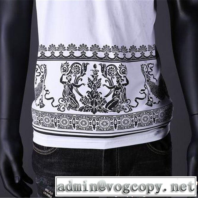 VERSACE ヴェルサーチ 半袖Tシャツ 2色可選 【2019春夏】最新コレクション 大人の可愛さを引き立て