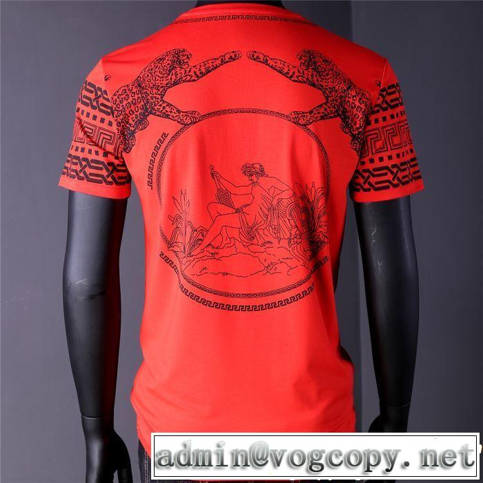 新作コレクションを見る 2019春夏トレンドアイテム VERSACE ヴェルサーチ 半袖Tシャツ 2色可選