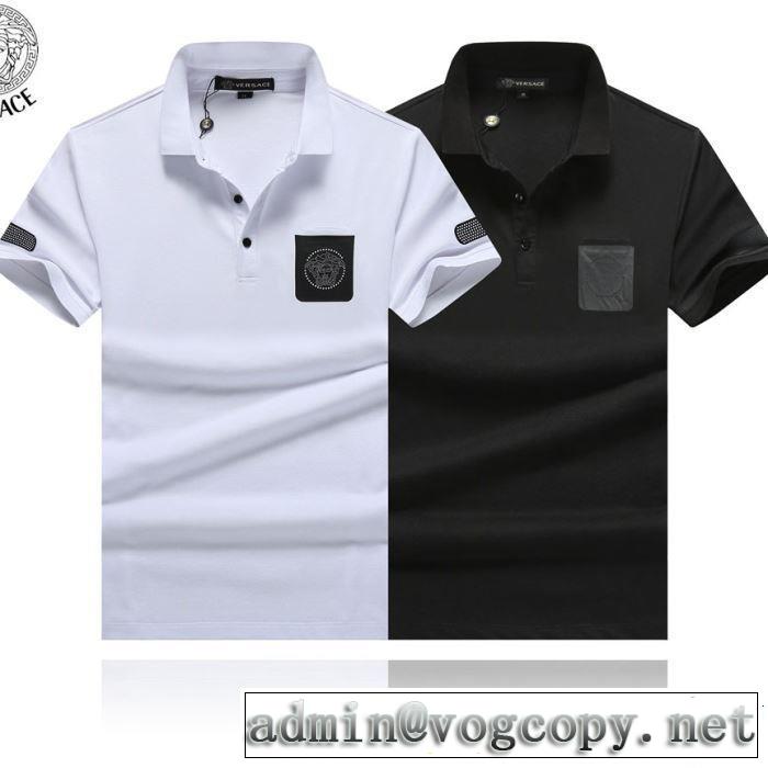 2019年最新ファッション VERSACE ヴェルサーチ 半袖Tシャツ 2色可選 春夏シンプルファッションでOK！