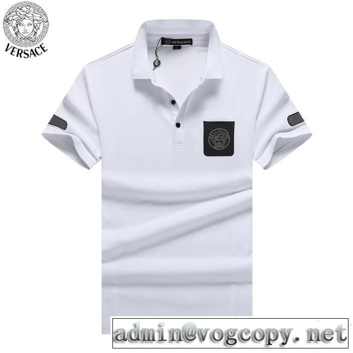2019年最新ファッション VERSACE ヴェルサーチ 半袖Tシャツ 2色可選 春夏シンプルファッションでOK！