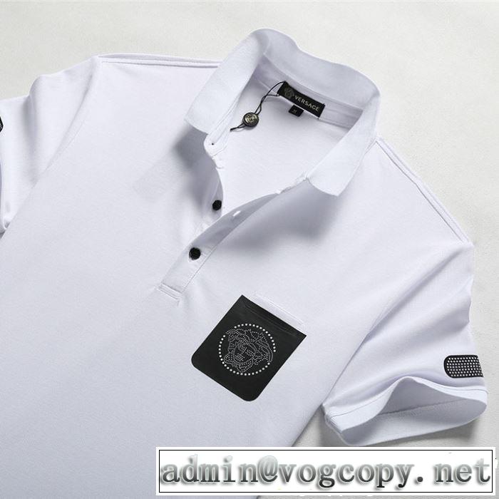 2019年最新ファッション VERSACE ヴェルサーチ 半袖Tシャツ 2色可選 春夏シンプルファッションでOK！