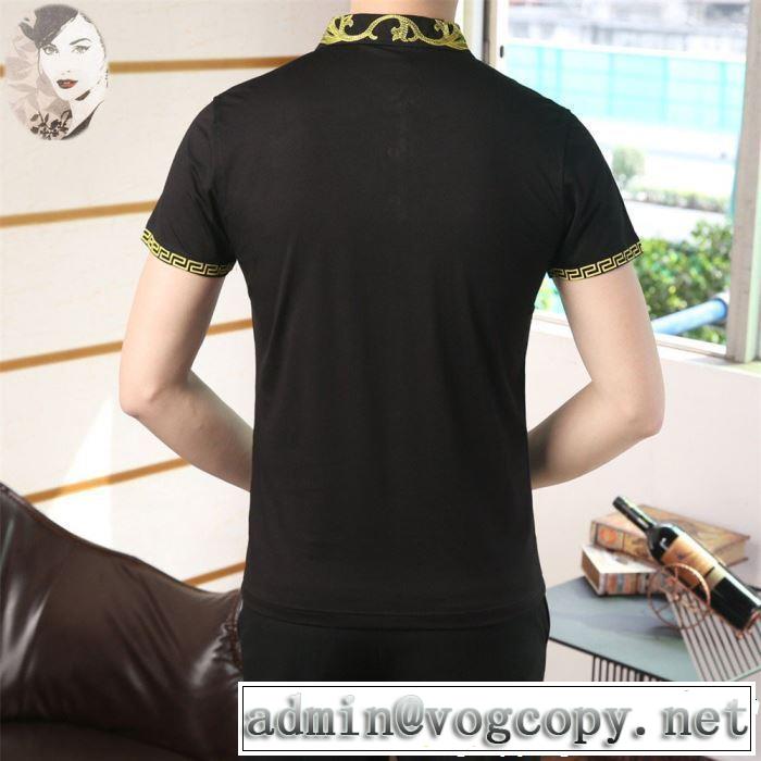 半袖Tシャツ 3色可選 最も目立ったブランド新品 大人カジュアル夏ファッション2019 VERSACE ヴェルサーチ